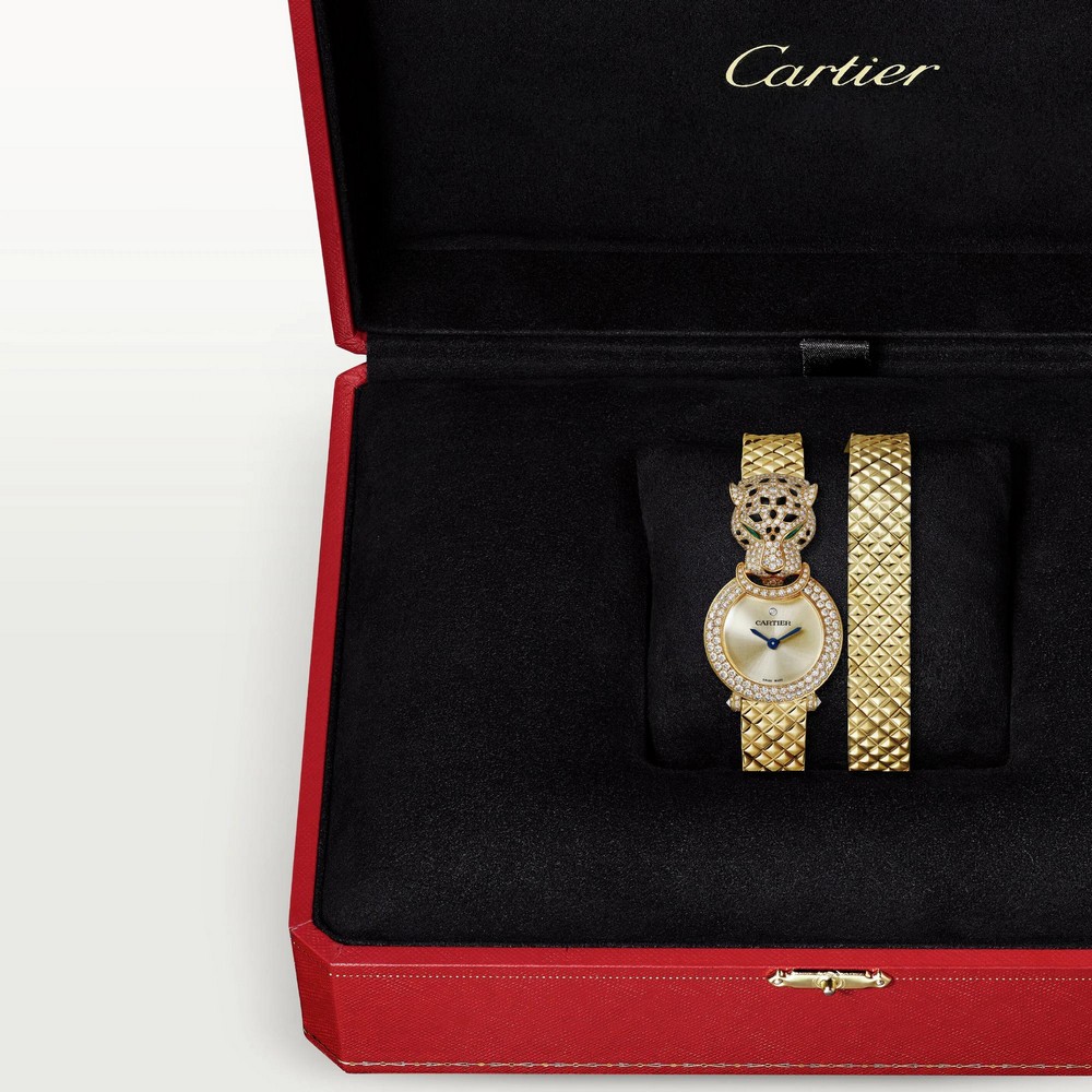 Đồng Hồ Cartier La Panthère De Cartier Watch 23.6mm Nữ Vàng